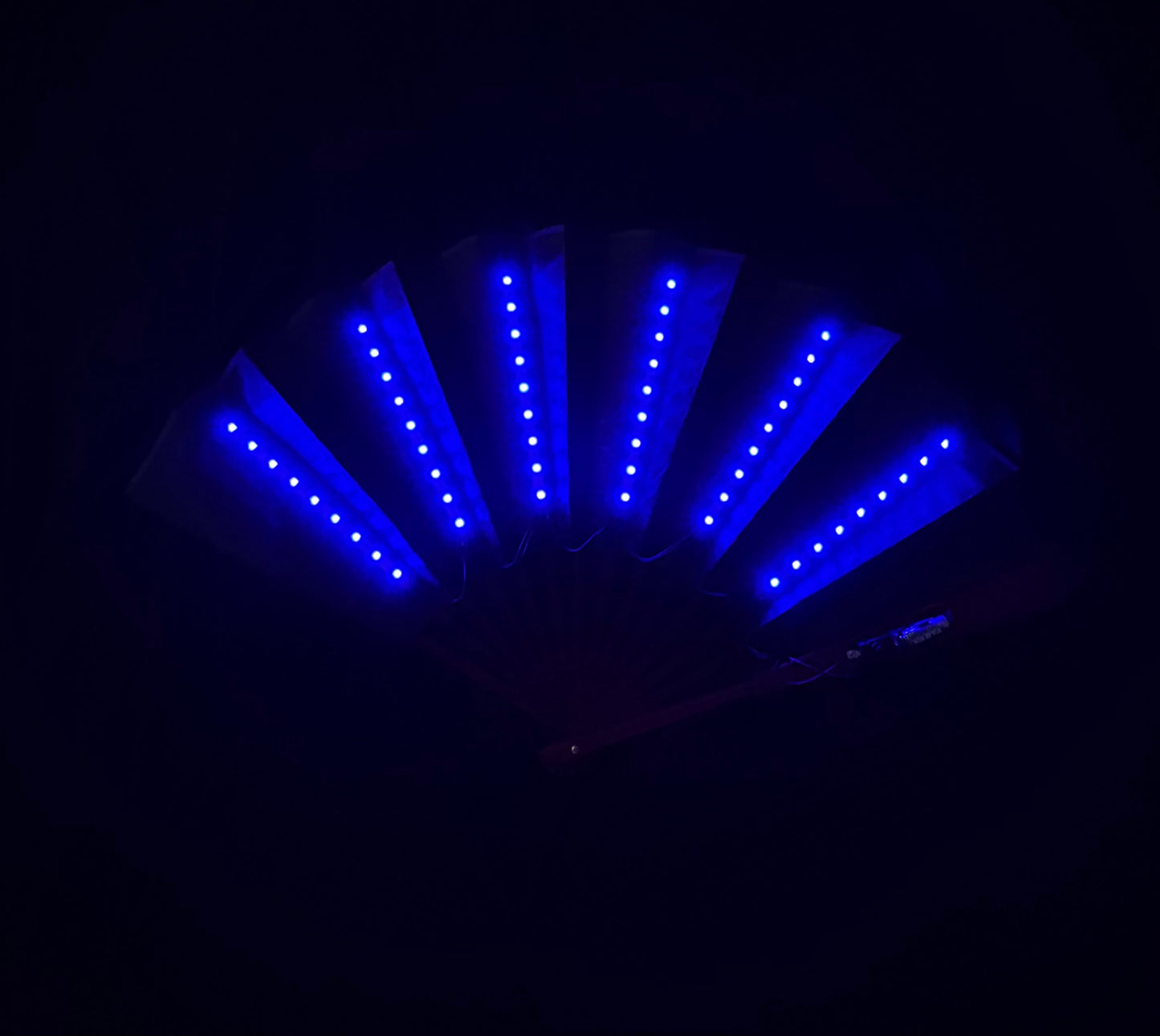 LED Hand Fan Blue