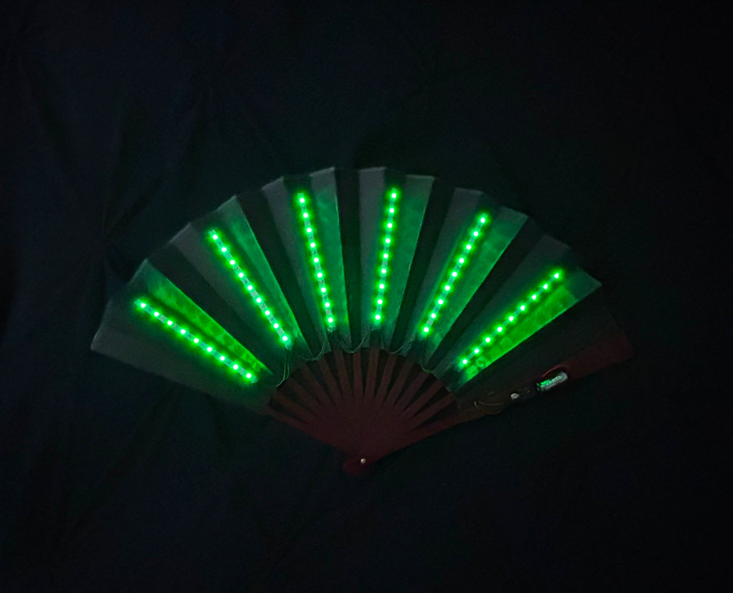 LED Hand Fan Green