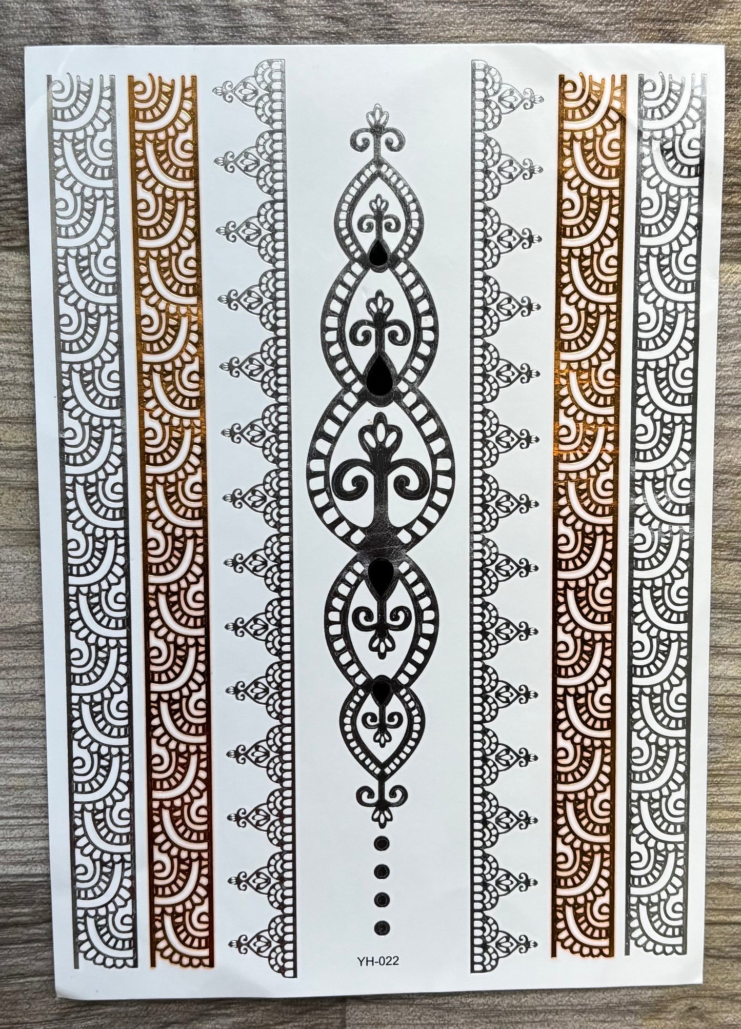 Temporary Gold Foil Love/ Dreamcatcher/ Silver and Gold Tattoos