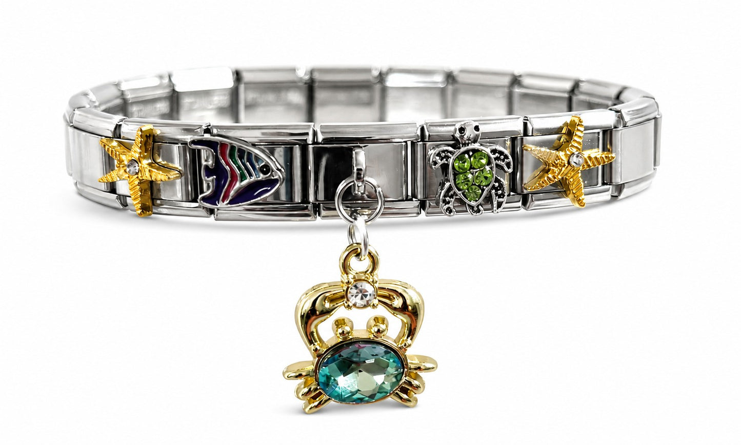 Ocean Treasures Italian Charm Bracelet