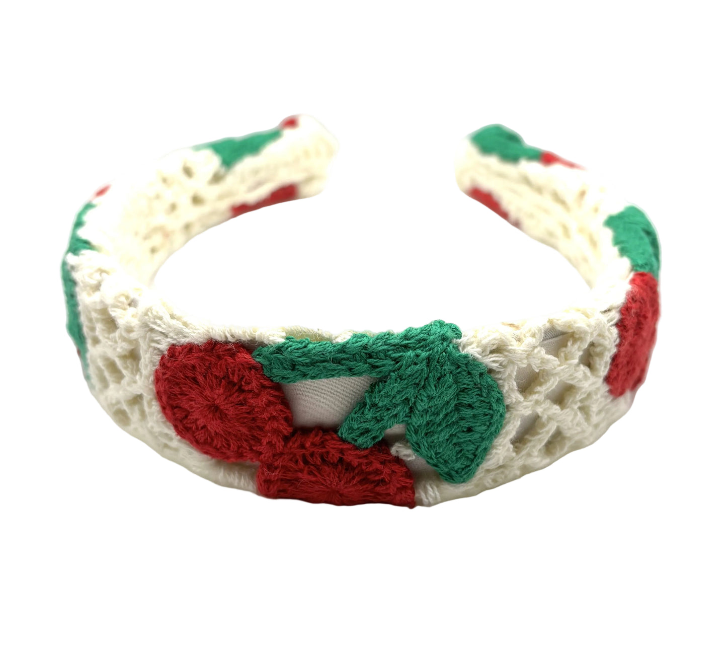Crochet Cherry Headband