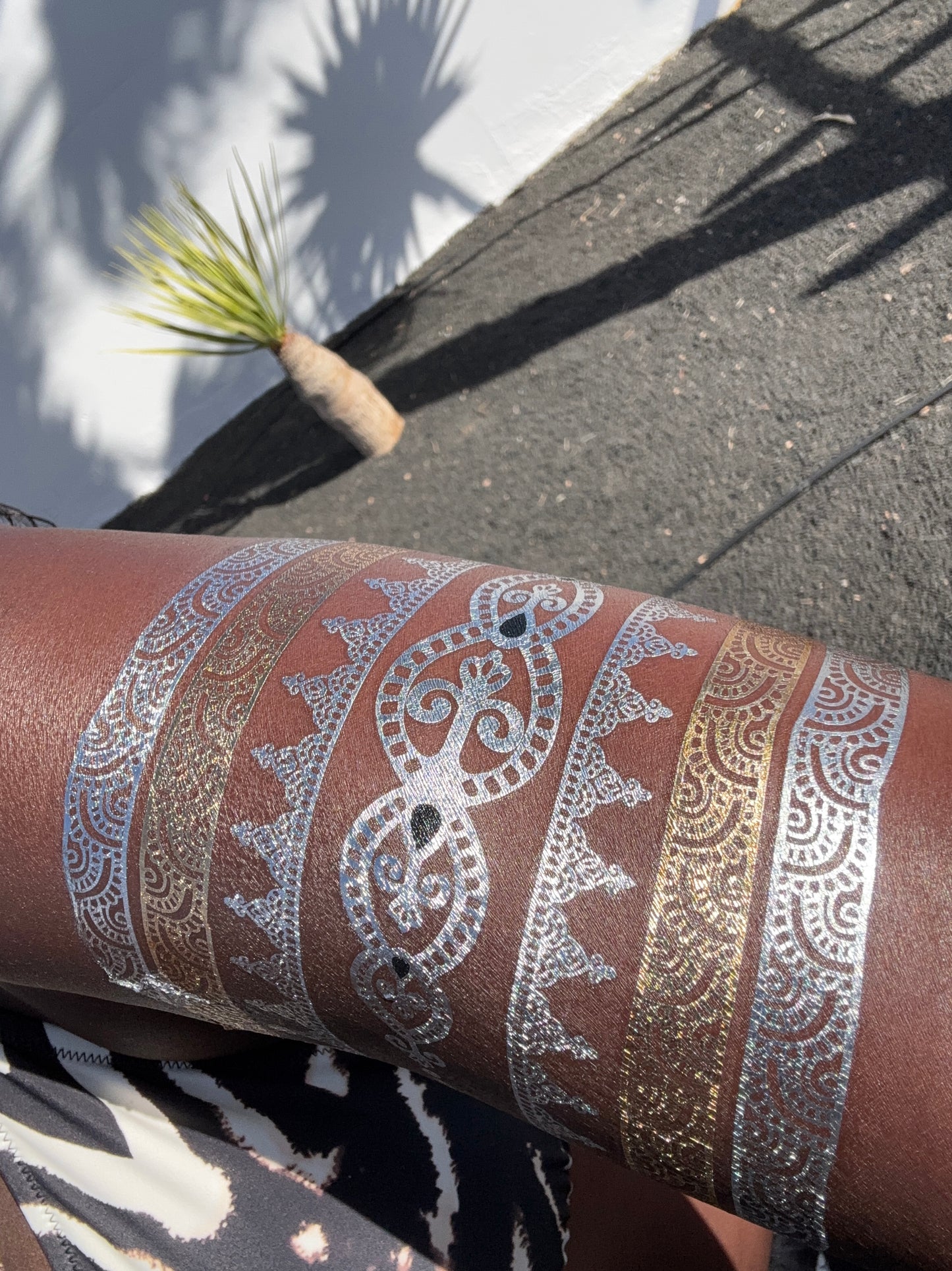 Temporary Gold Foil Love/ Dreamcatcher/ Silver and Gold Tattoos
