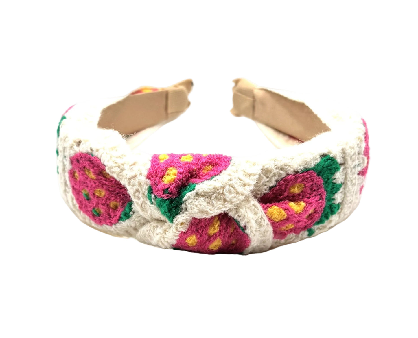 Strawberry Crochet Knot Hairband