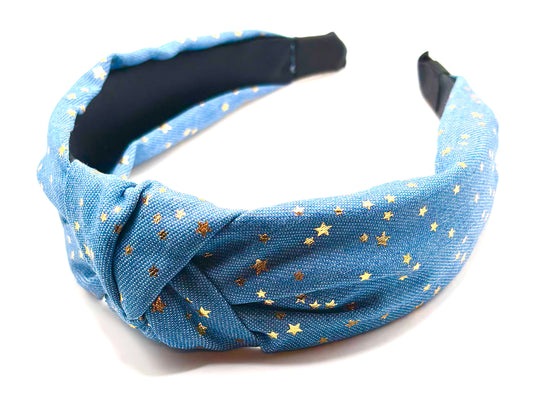 Denim Star Hairband