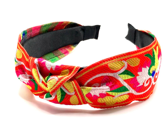 Vibrant Flower Knot Hair Band