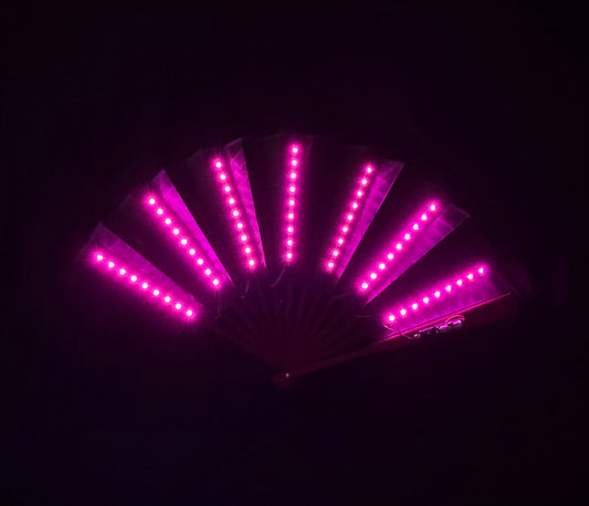 LED Hand Fan Pink