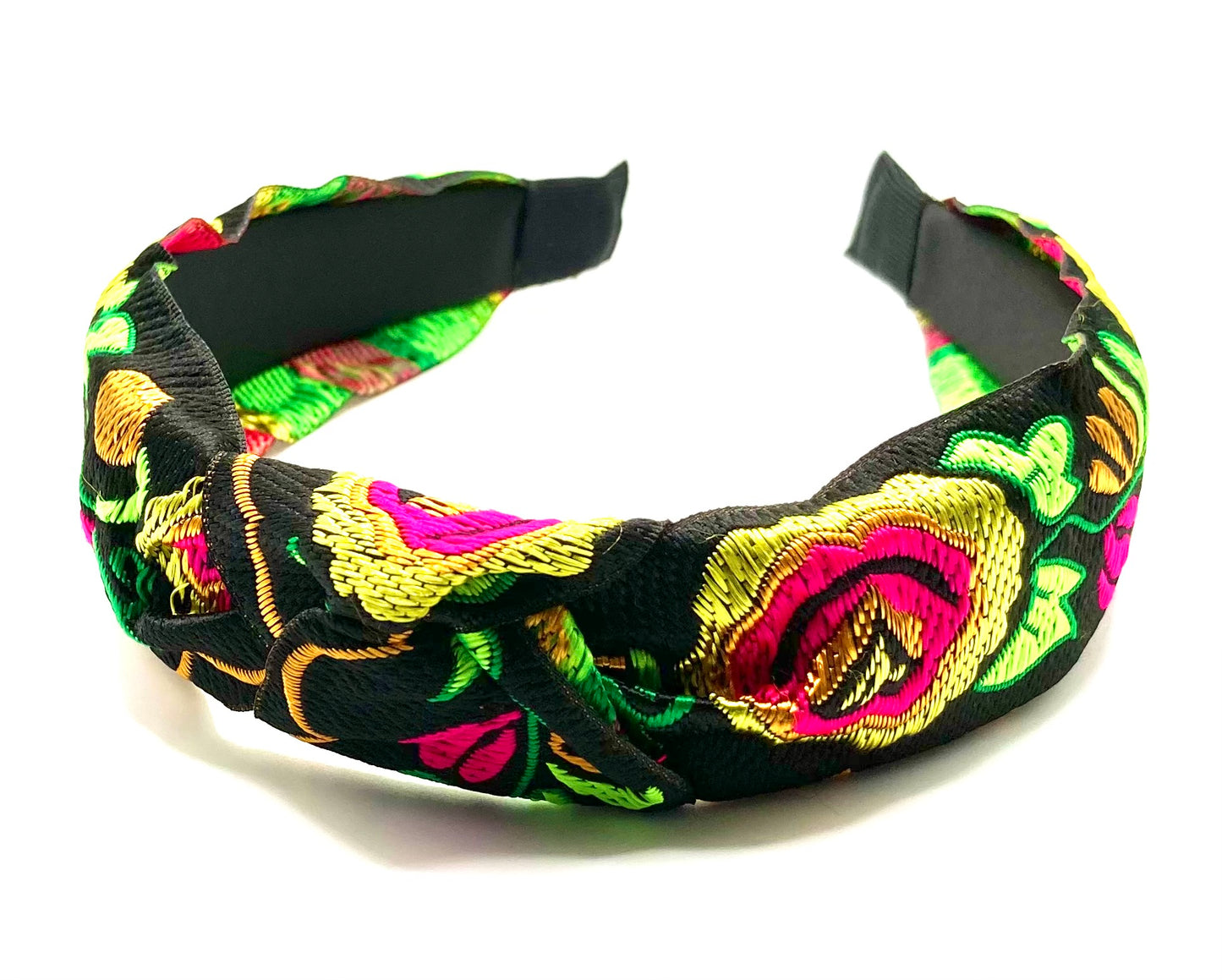 Embroidered Flower Knot Hairband