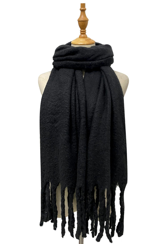 Plain Tassel Blanket Scarf