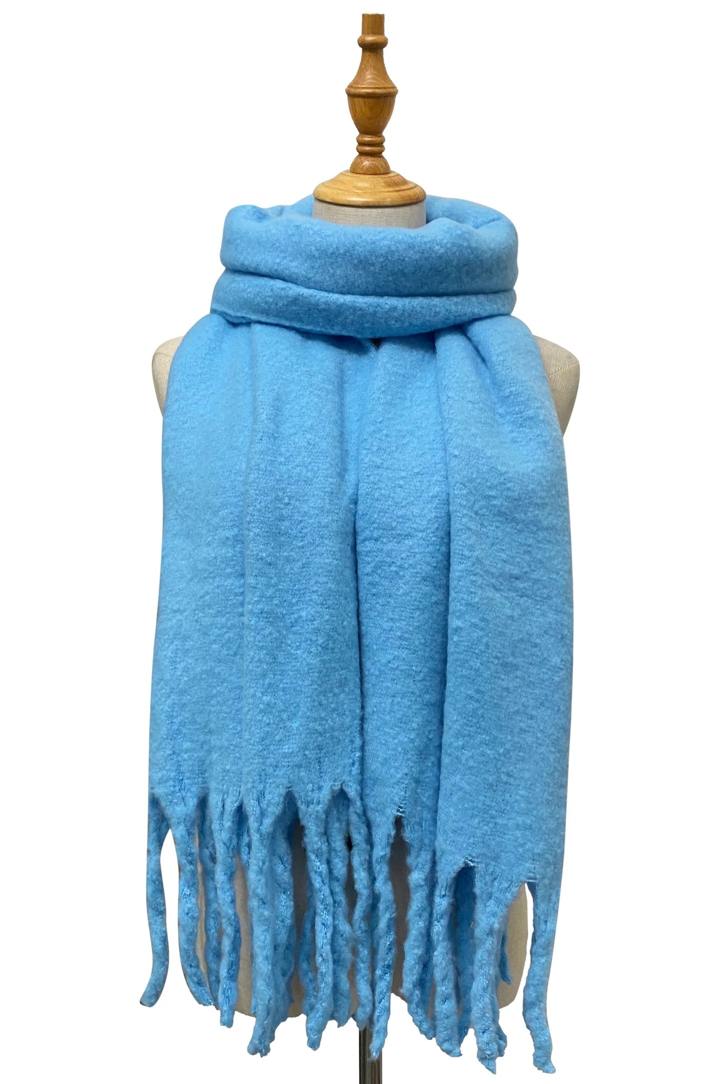 Plain Tassel Blanket Scarf