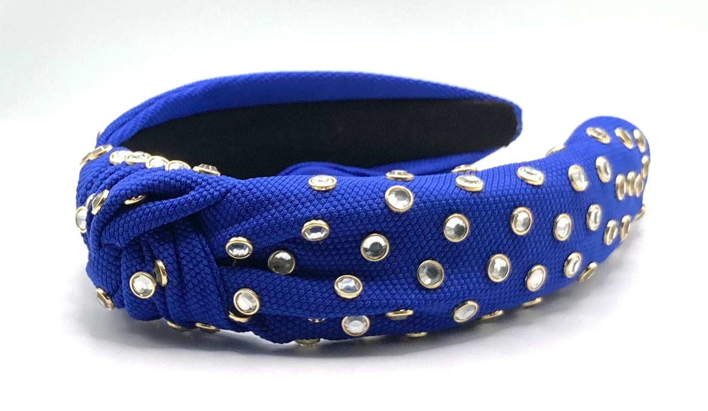 Diamante Studded Knot Head Band