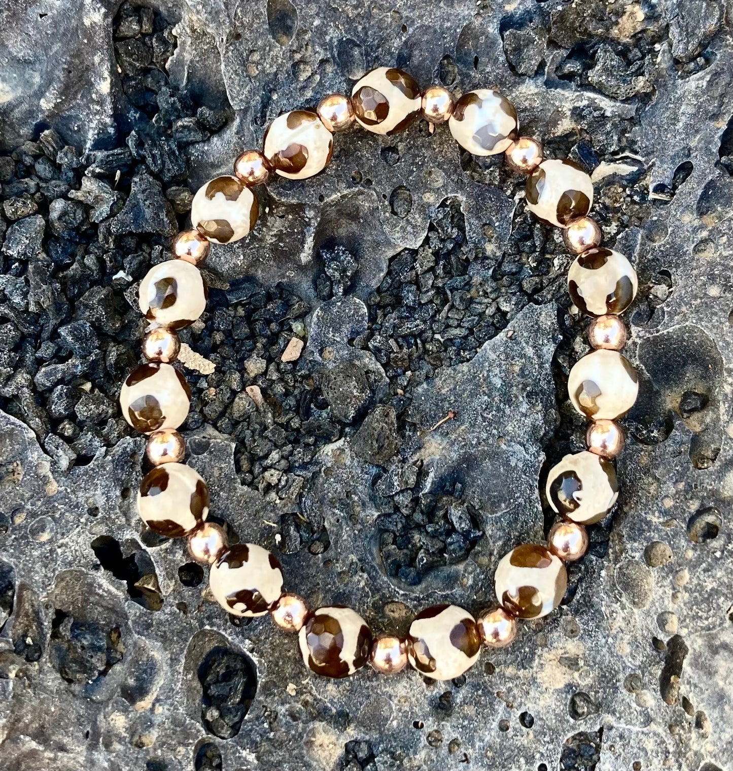 Animal Print Beaded Bracelet