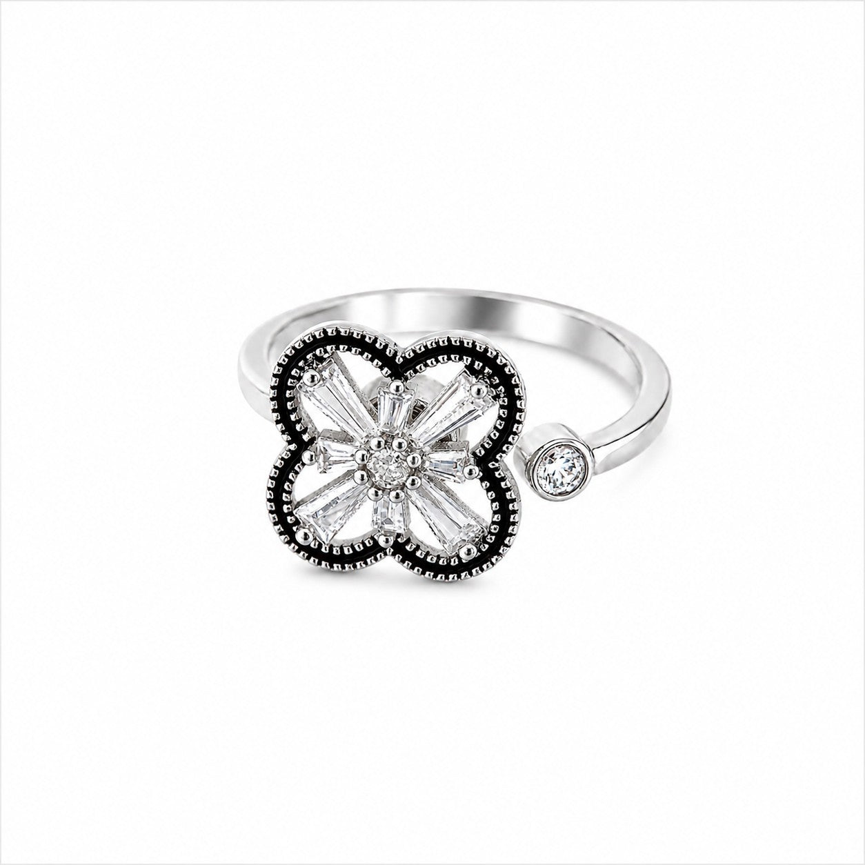 Diamante Bloom Spinner Ring