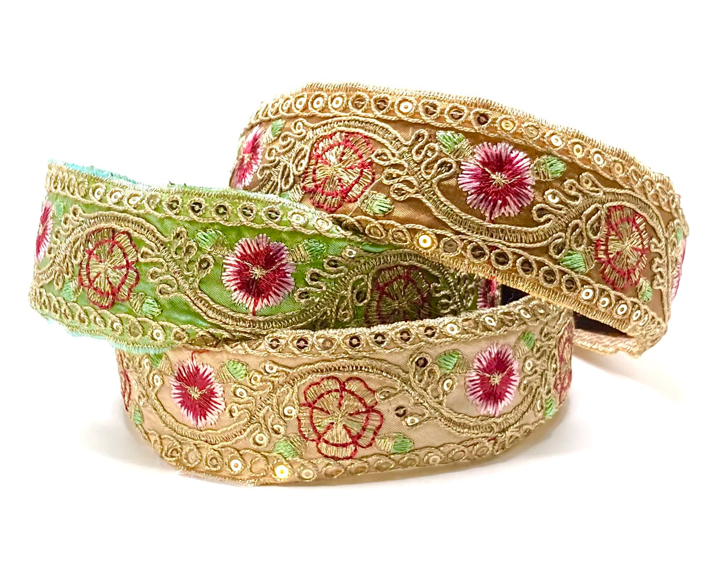 Embroidered Flower Hairband