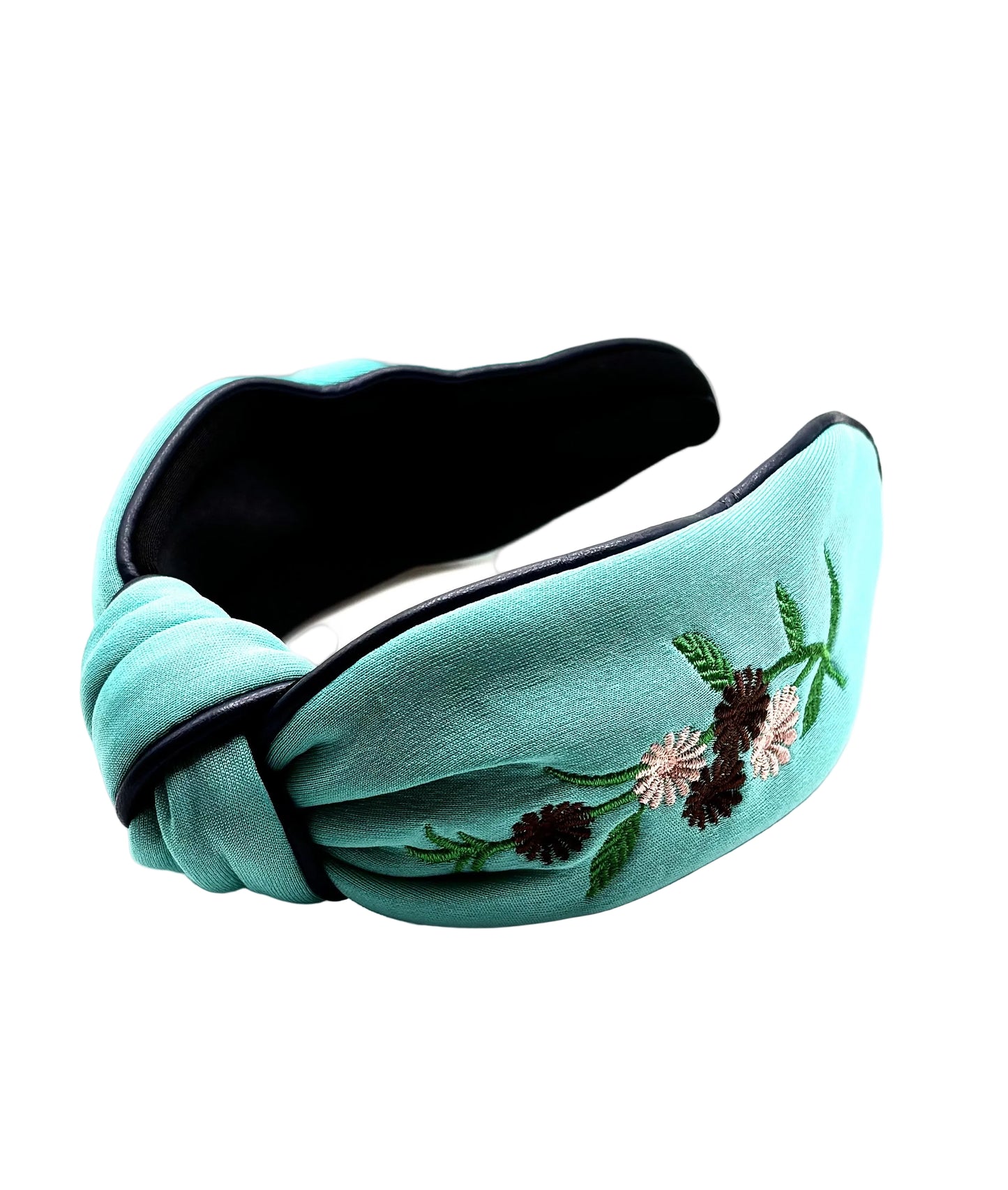 Embroidered Floral Knot Hairband