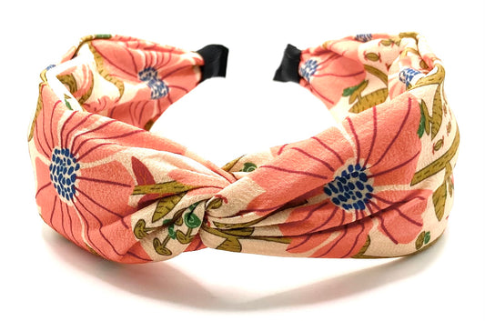 Floral Wide Twist Hair Band