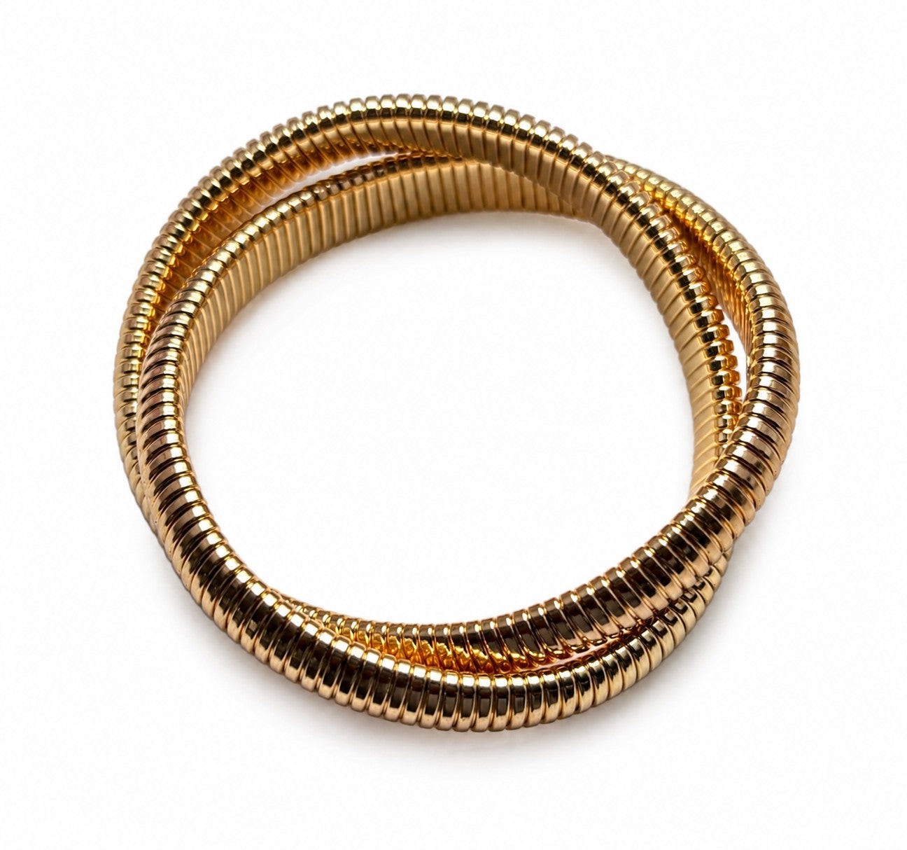 Gold Textured Statement Bangle Bracelet