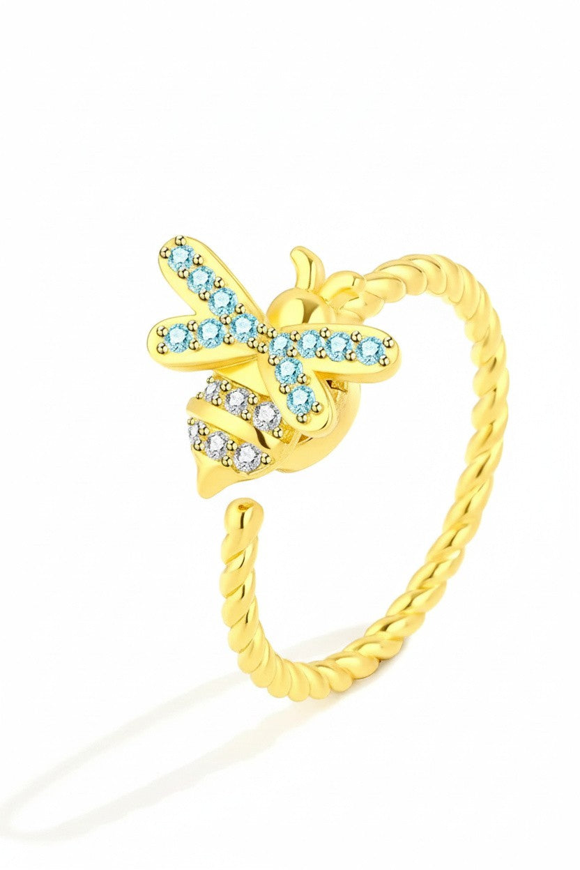 Bee Diamante Spinner Ring