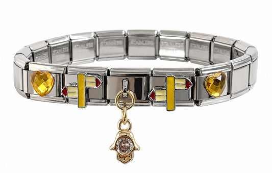 Golden Wishes Italian Charm Bracelet