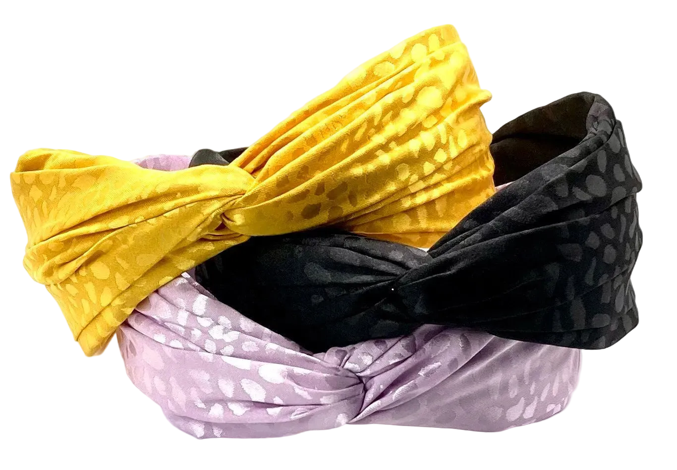Satin Heart Twist Hair Band