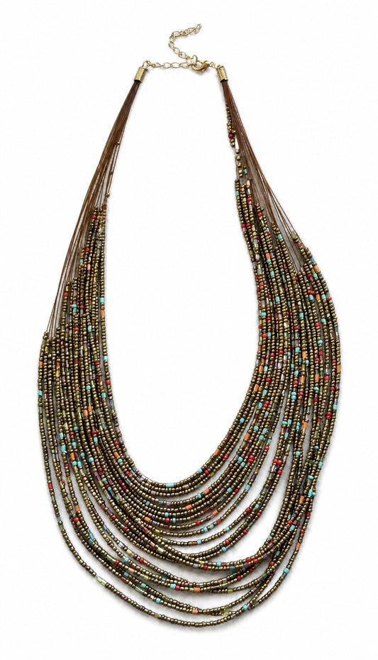 Multi-Layer Beaded Necklace