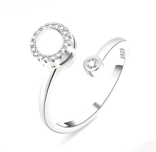 Faux Opal Anxiety Spinner Ring