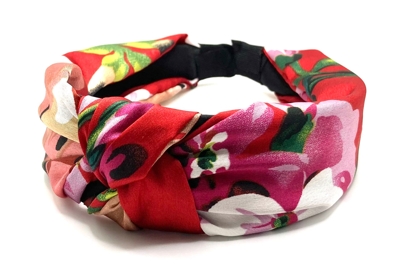 Satin Flower Knot Head Band