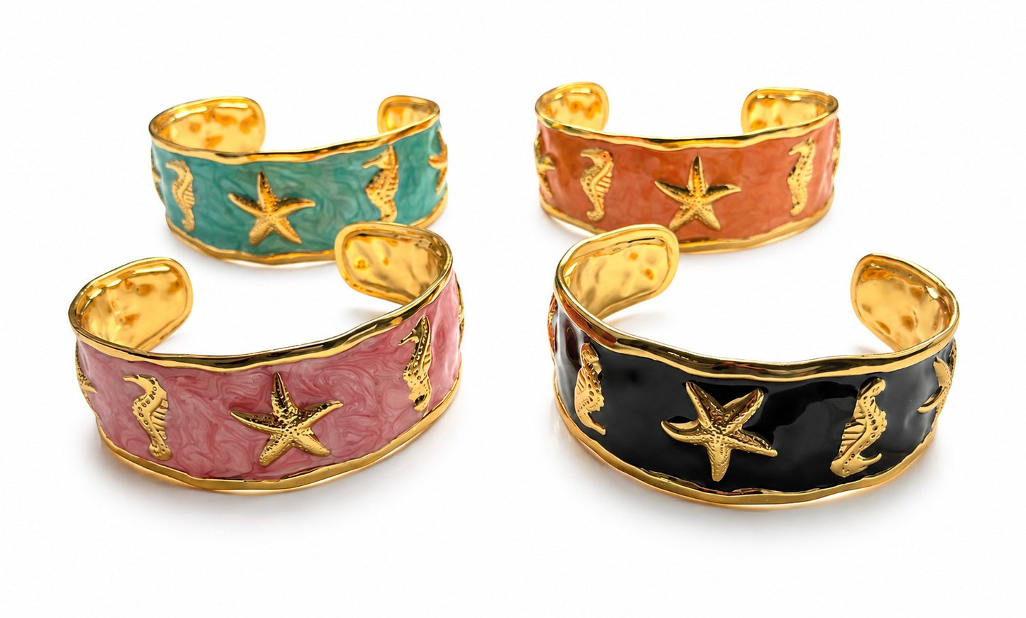 Coastal Resin Cuff Bangle