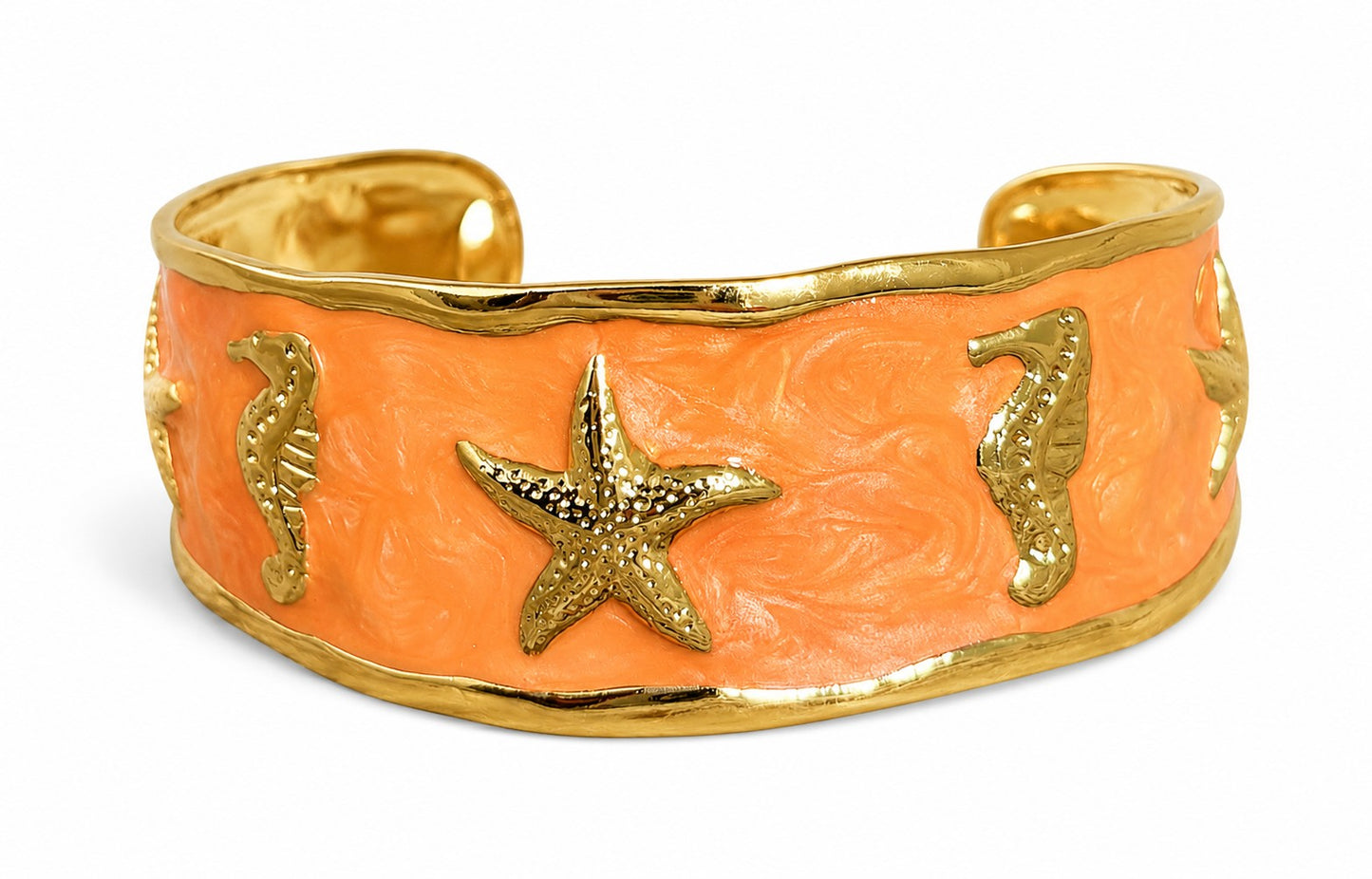Coastal Resin Cuff Bangle