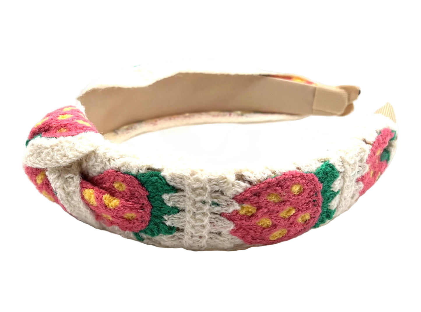 Strawberry Crochet Knot Hairband