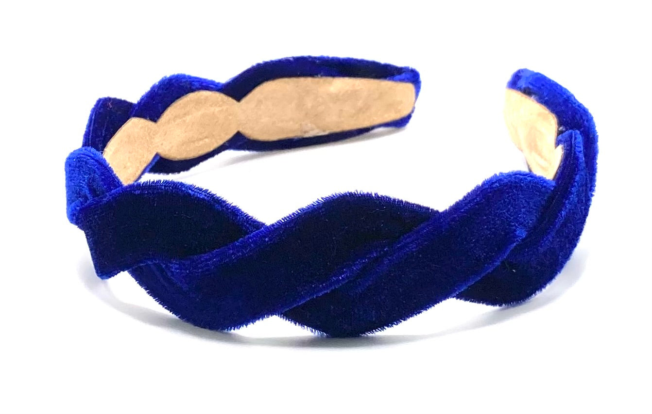 Velvet Cross Braid Hairband