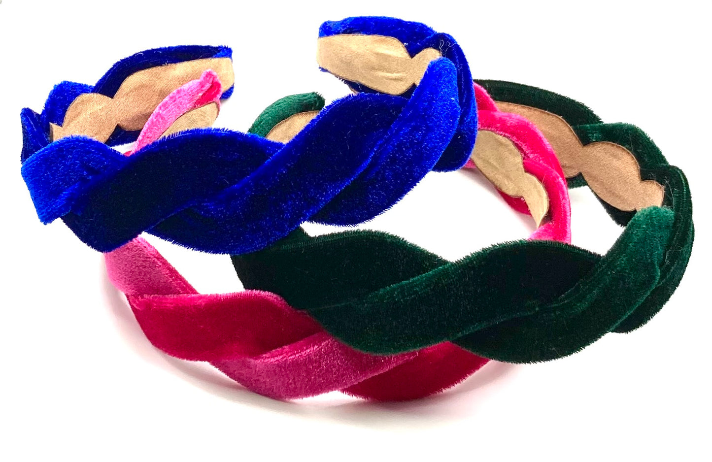 Velvet Cross Braid Hairband