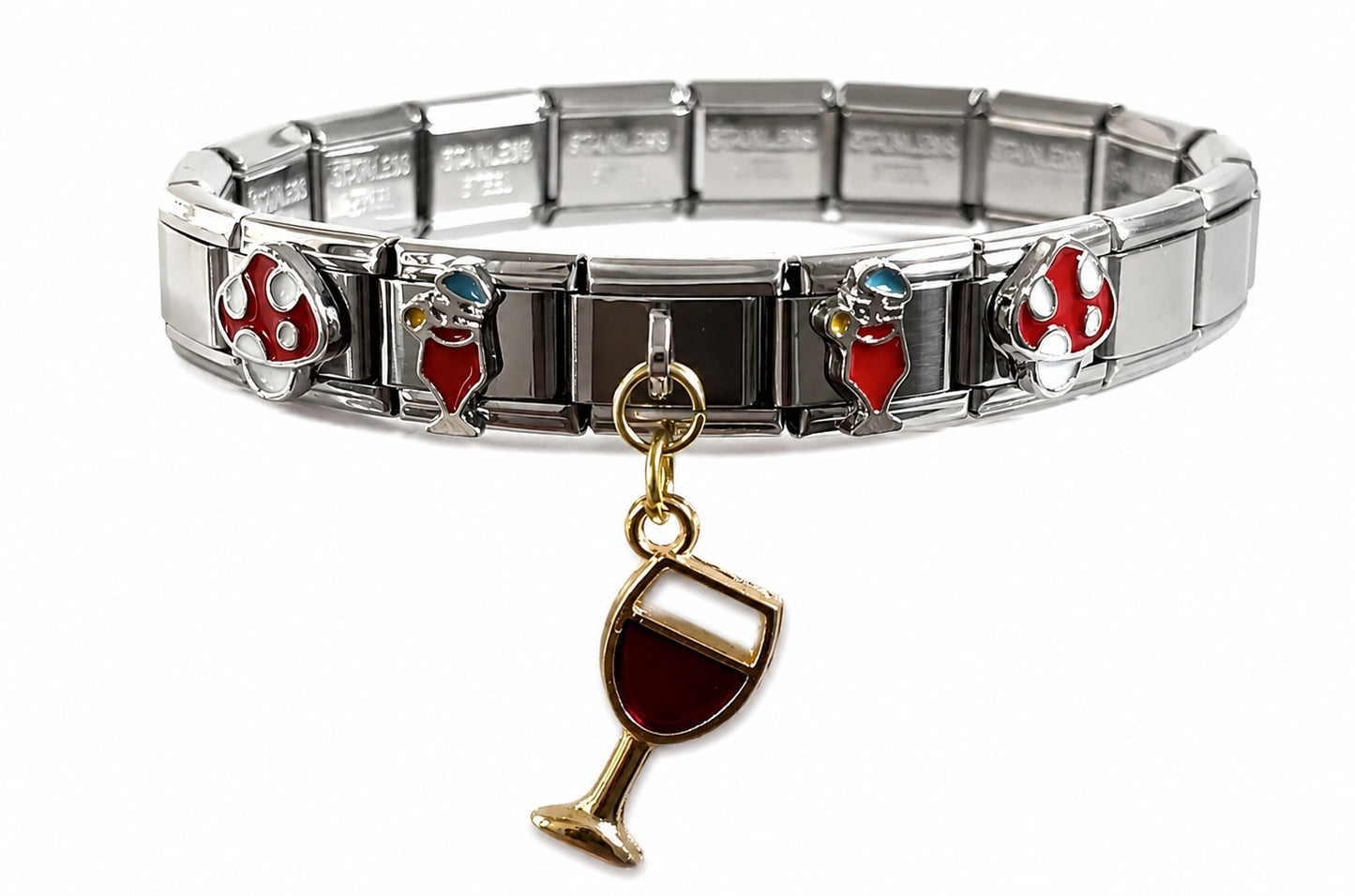Merlot Moments Italian Charm Bracelet