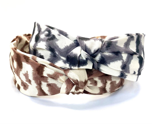 Animal Print Knot Hair Band