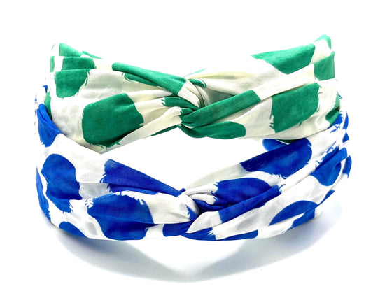 Large Polka Dot Knot Hair Band