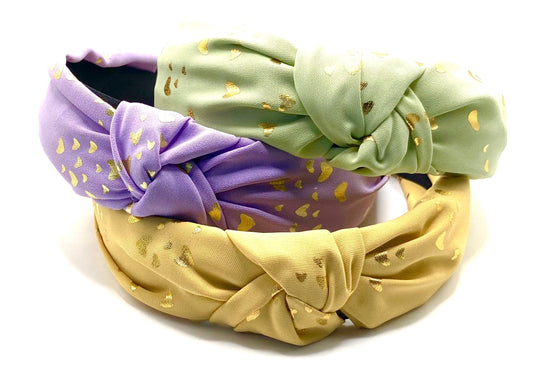 Gold Heart Knot Hairband