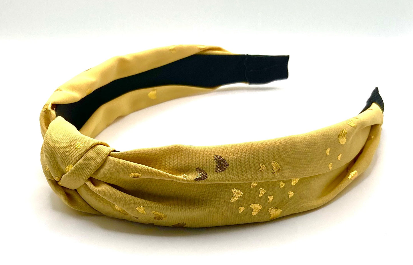 Gold Heart Knot Hairband