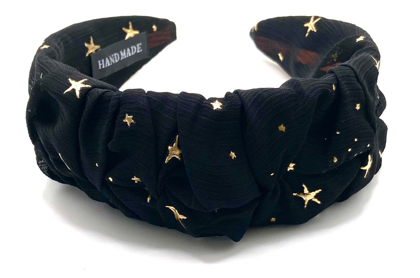 Wide Star Pleated Hair Band