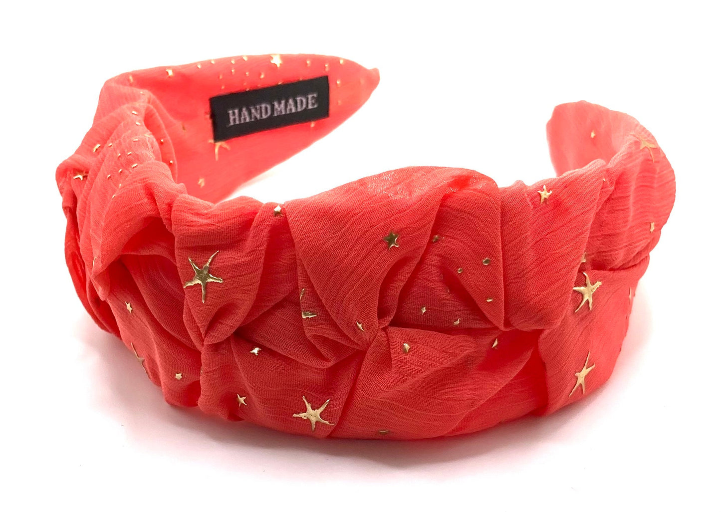 Wide Star Pleated Hair Band